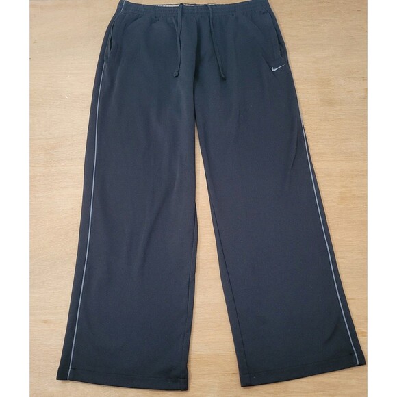 VTG Nike The Athletic Dept Sweatpants Size 2XL Men's YK2 Black Wide-Leg - Picture 2 of 12